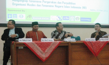 Suasana Bedah Buku dan Dialog Nasional LPM Pilar Demokrasi FIAI UII